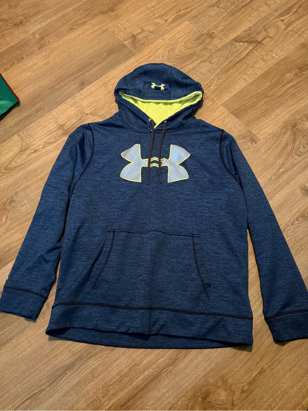 LG Men’s Navy Blue Hoodie with Lime Accent